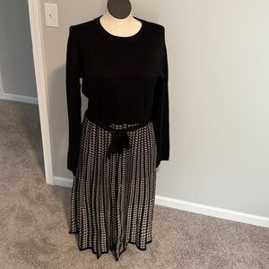 Max Studio London Crewneck Sweater Viscose Blend Dress Size XL